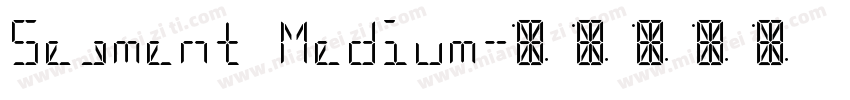 Segment Medium字体转换